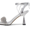 Michael Kors Lucia Sandal Silver 7.5 M
