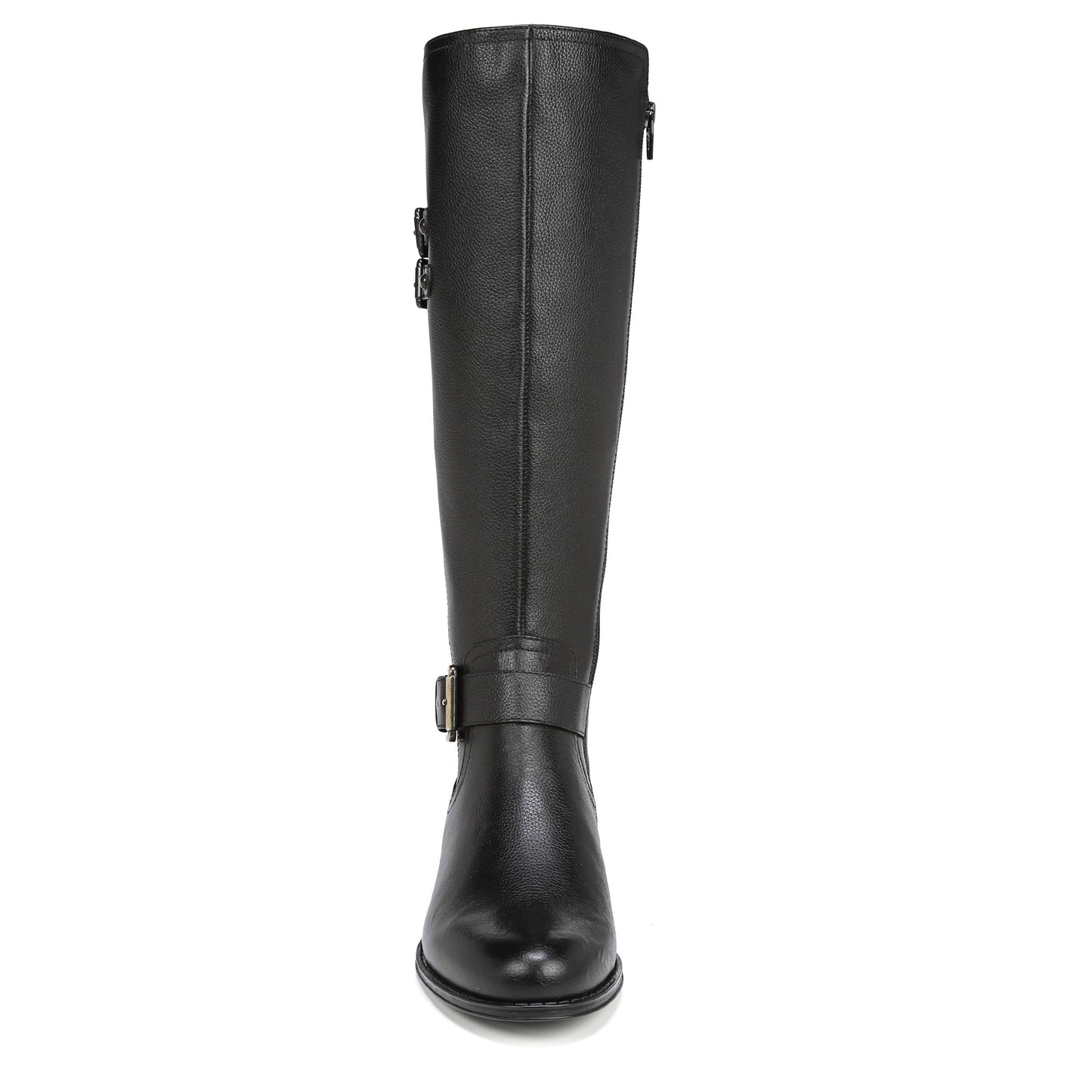 Naturalizer Womens Jessie Knee High Buckle Detail Riding Boots Black Leather 12 W