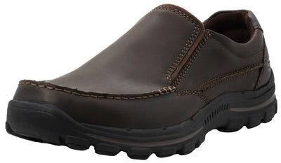 Skechers Men's Braver- Rayland Slip-On Loafer, Dark Brown, 9.5 M US