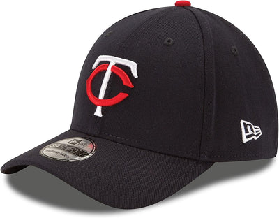 New Era MLB 39Thirty Team Classic Stretch Flex Fit Team Color Primary Logo Primary Logo Baseball Cap Hat - Minnesota Twins Navy - Medium-Large