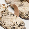 SCHUTZ Women's Naomi Sporty Slides, Snake Plain/Natural, 6.5 Medium US