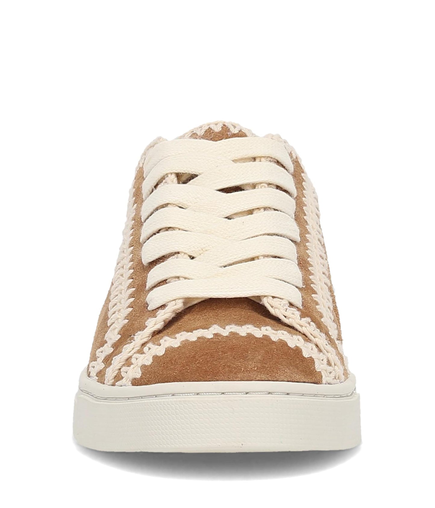 Frye Ivy Crochet Low Lace Sneaker - Women's Fashion-Sneakers, Stylish Casual Shoes for Everyday Comfort, Almond - 8 M