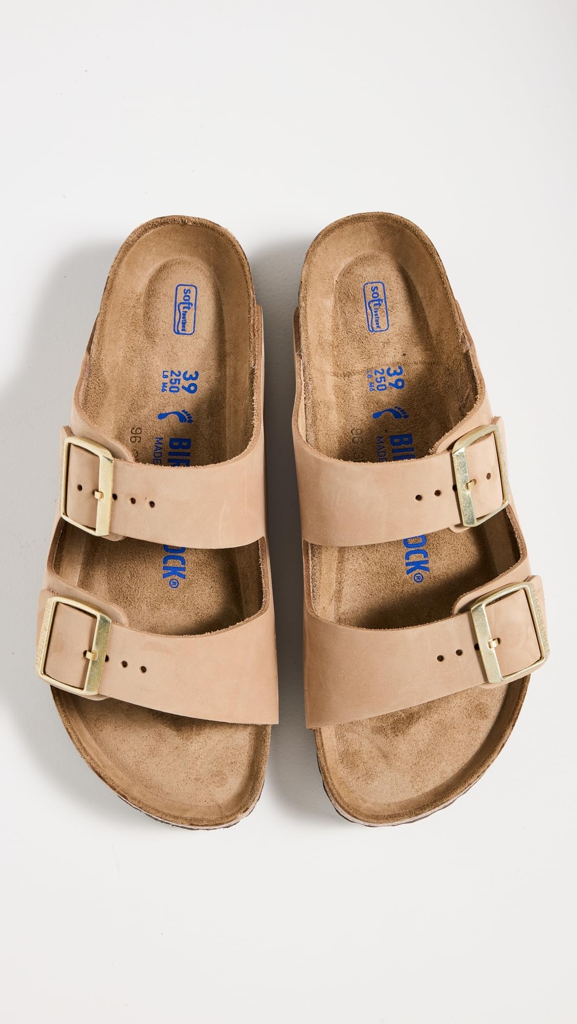 Birkenstock Women's Arizona Soft Footbed Sandals, Sandcastle, 8-8.5 Medium US