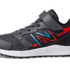 New Balance Boy's Fresh Foam 650 V1 Hook & Loop Running Shoe, Magnet/Neo Flame/Vibrant Sky, 6.5 Big Kid