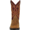 Georgia Boot Carbo-Tec LT Women's Steel Toe Waterproof Pull-On Boot, Brown, Size 9.5(M)