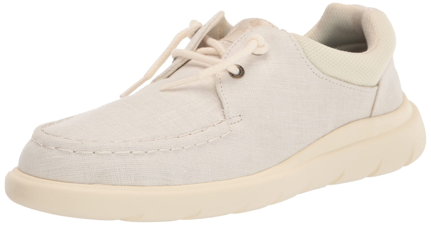 Sperry Women's Authentic Original 2-Eye Boat Shoe, Grey PERF, 5 Medium