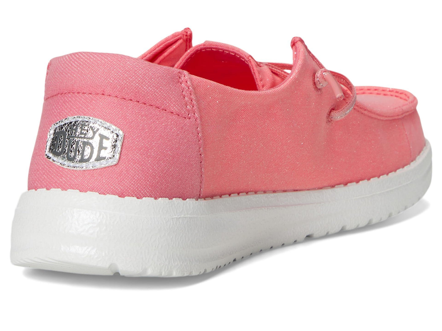 HEYDUDE Girls Wendy Stardust (Little Kid/Big Kid) Plumeria Pink 6 Medium