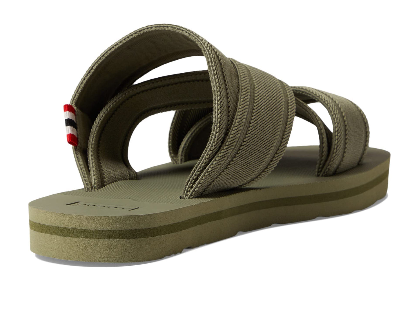 Hunter Womens Elastic Crossover Slide Lichen Green 10 M