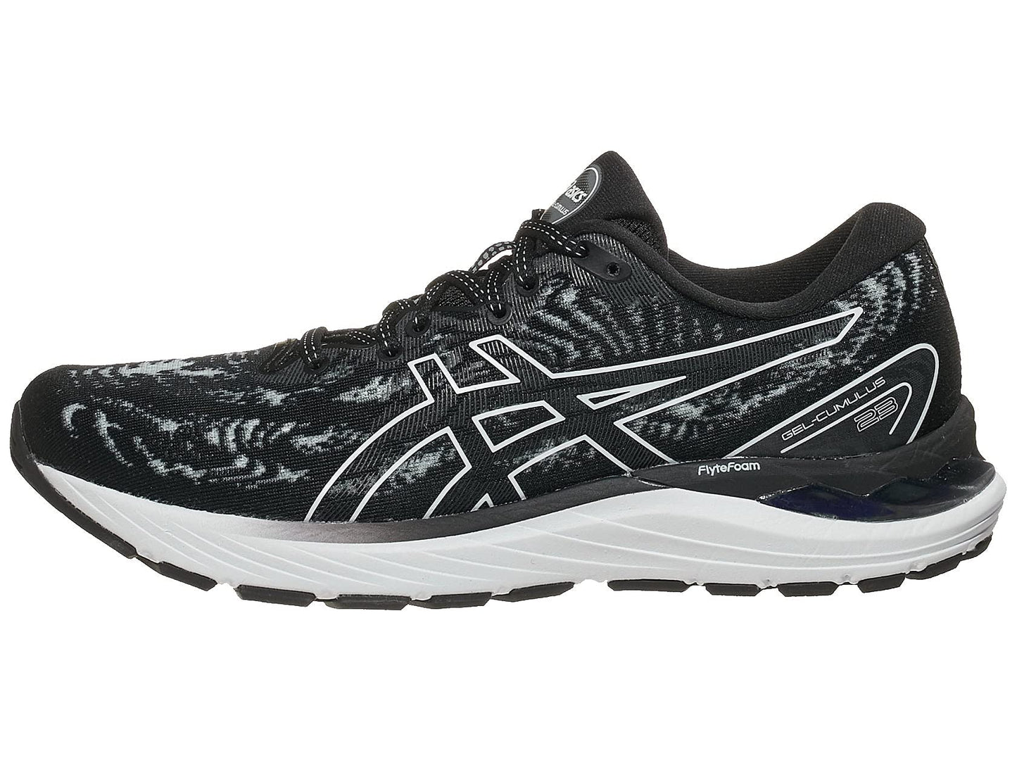 ASICS Womens Gel-Cumulus 23 Running Shoes, 5.5, Black/White