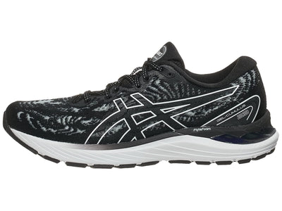 ASICS Womens Gel-Cumulus 23 Running Shoes, 5.5, Black/White