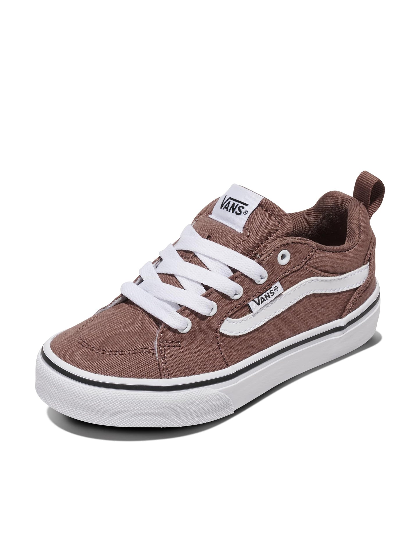 Vans Youth Filmore Shoe | Low-Top Fashion Sneakers for Boys & Girls, School & Everyday Wear, Canvas Deep Taupe, 12.5