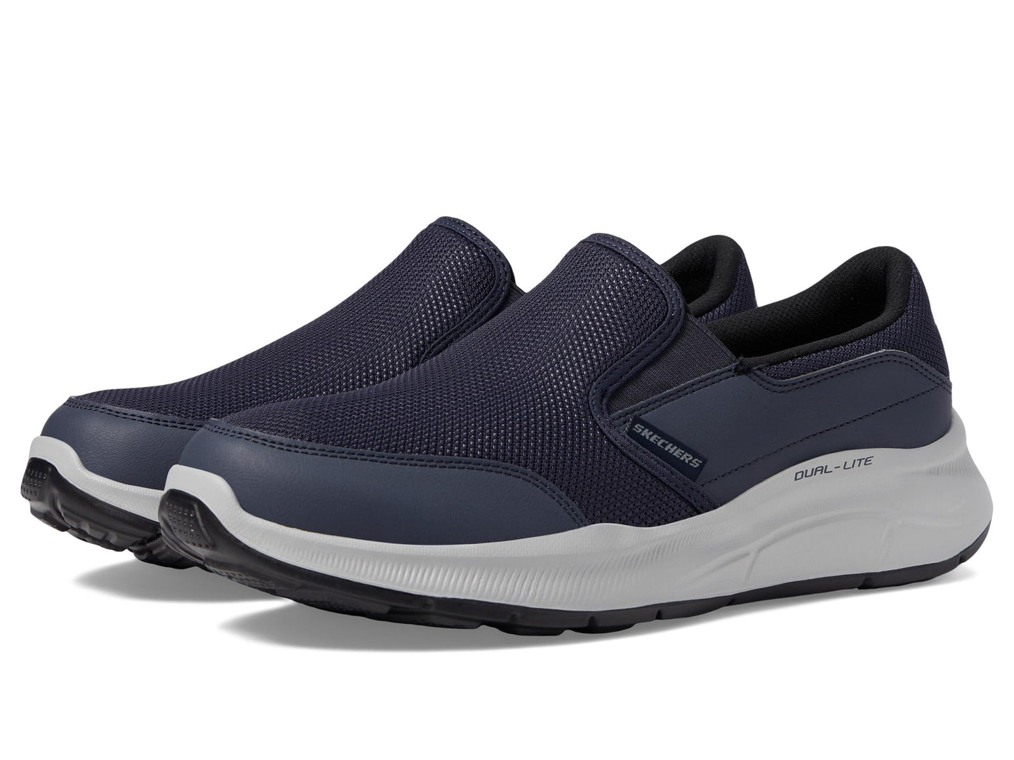 Skechers Men's 232515 NVY Sneaker, Navy Mesh Duraleather Trim, 10 US