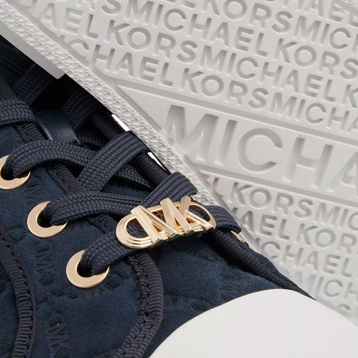 Michael Kors Evy Lace-Up Navy 7.5 M
