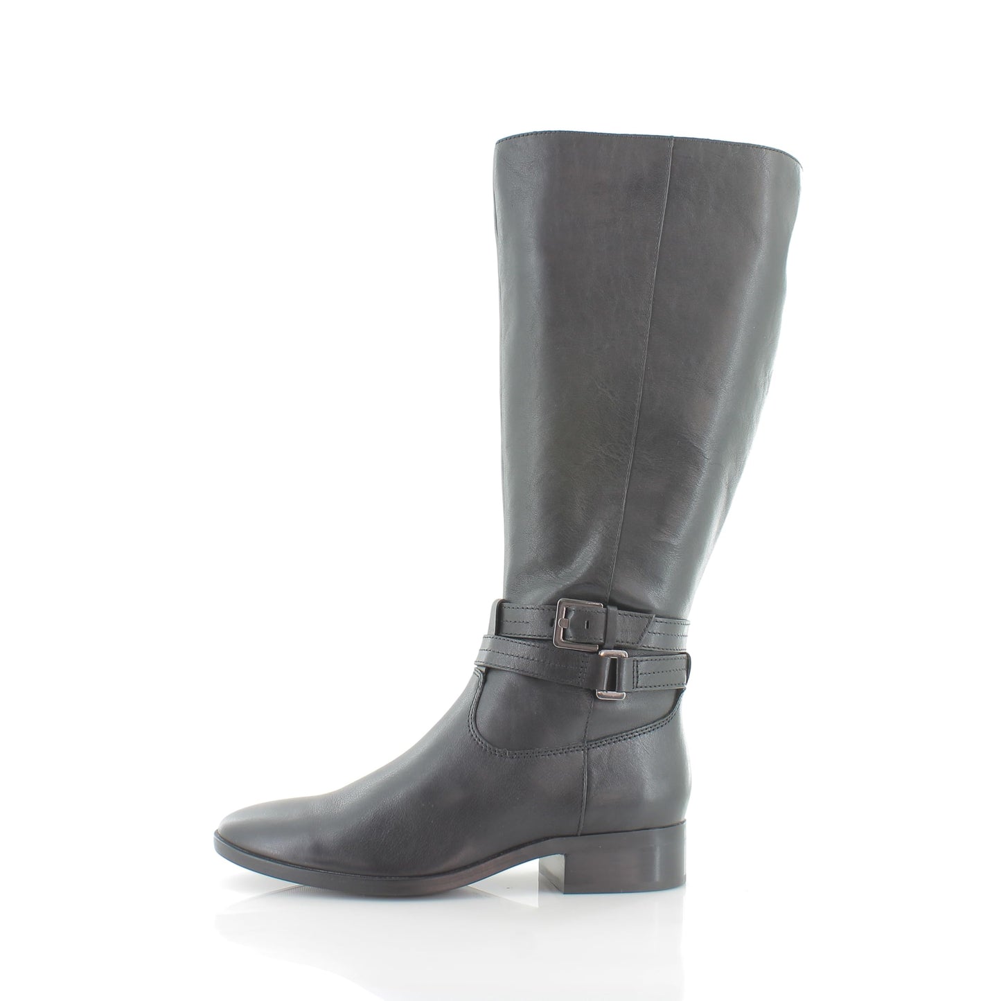 Naturalizer Reid Wide Shaft Black Leather 9.5 M (B)