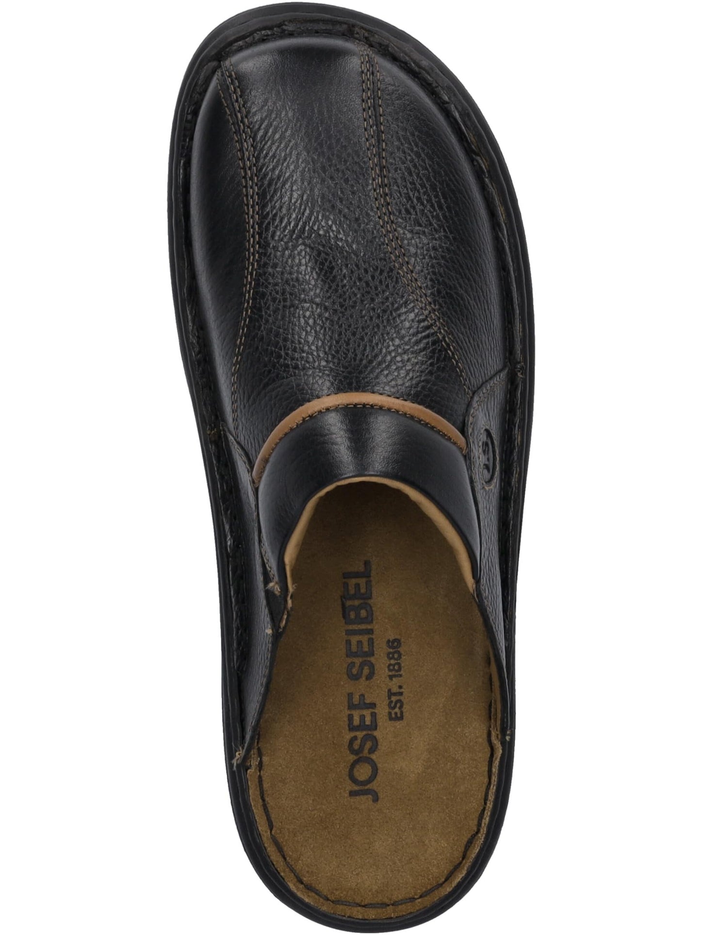 Josef Seibel Men's Klaus Leather Mule, Black Black Cognac 26611, 42