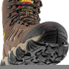 Thorogood Crosstrex 8” Insulated Waterproof Hiking Boots for Men - Premium Breathable Leather and Mesh with Mossy Oak Break-Up Country Camo and Traction Outsole, Brown/Mossy Oak - 8.5 W US