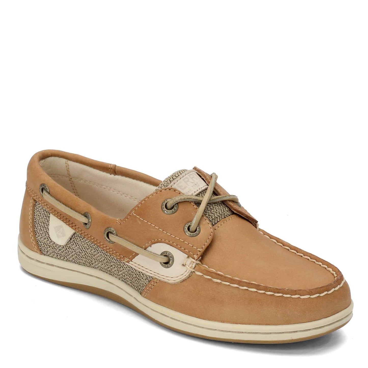 Sperry Womens Koifish Boat Shoe, Linen/Oat, 7
