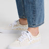 Vans Women's FU SK8-Low Sneakers, Marshmallow, Off White, Print, 11 Medium US