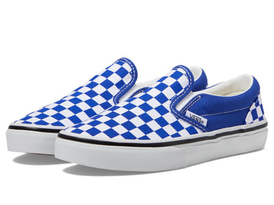 Vans Men's Kid Classic Slip-On (Little Kid), Color Theory Checkerboard Surf The Web, 3 Medium