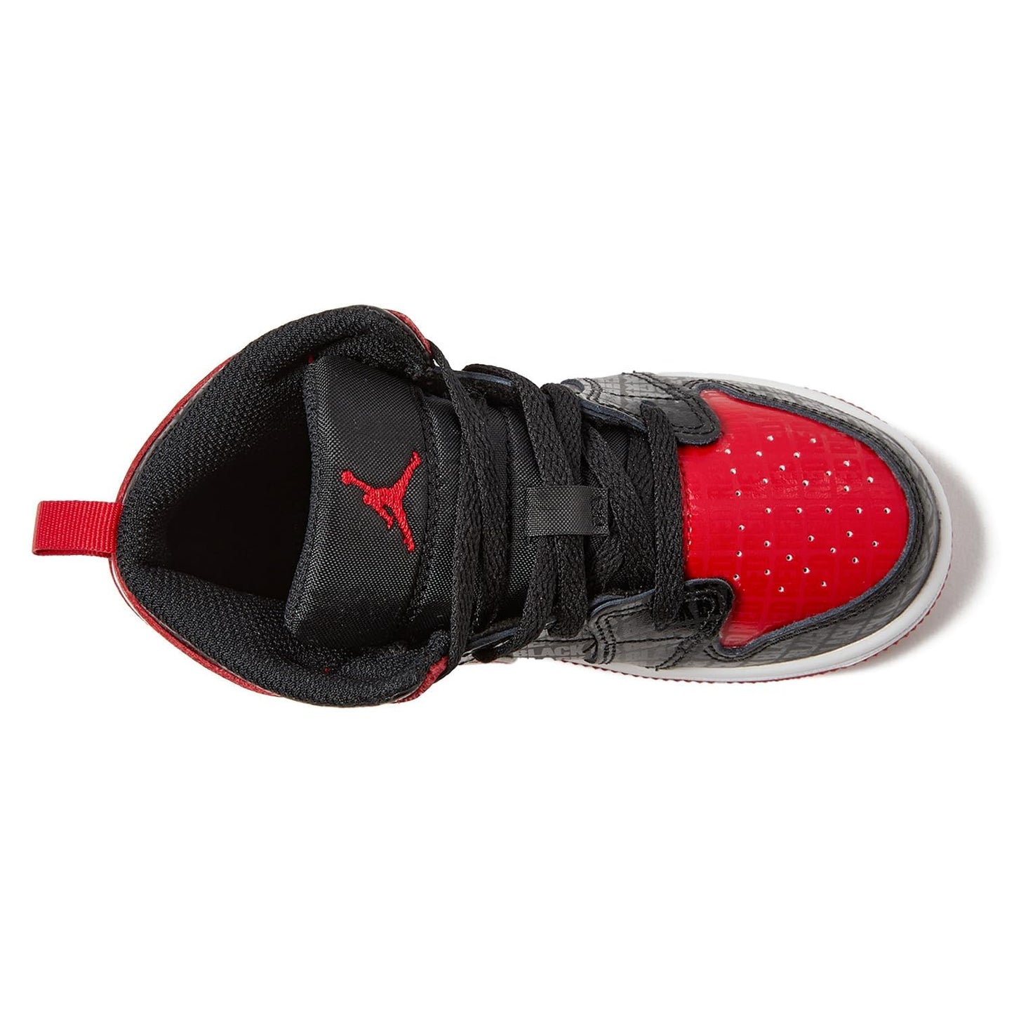 Jordan Baby Boy's 1 Mid SS (Infant/Toddler) Black/Gym Red/White 10 Toddler M