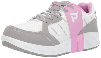 Propet Women's Matilda Shoe, White/Pink, 8.5 2E US