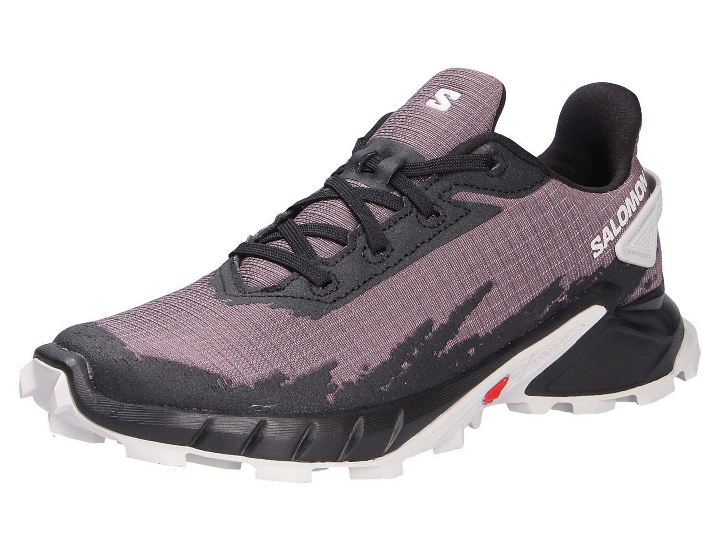 Salomon Women's ALPHACROSS 4 Trail Running Shoes for Women, Moonscape/Black/Lunar Rock