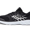 Saucony Unisex Kid's Wind 2.0 Running Shoe, Black/White, 6 Medium