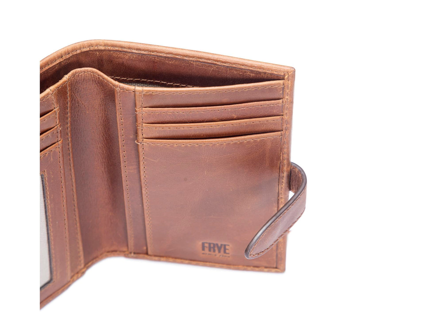Frye Shelby Studded Small Wallet Cognac One Size