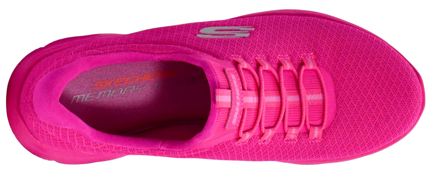 Skechers Women's Summits Shoes, Hot Pink, 10 M