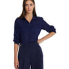 Lauren Ralph Lauren Crepe de Chine Shirt Refined Navy XL