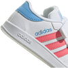 adidas Baby Girl's Breaknet (Toddler) White/Acid Red/Sky Rush 10 Toddler M