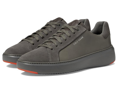 Cole Haan Men's Shoes - Grandpro Topspin Sneaker, Tornado/Citrus Red, 10-W US