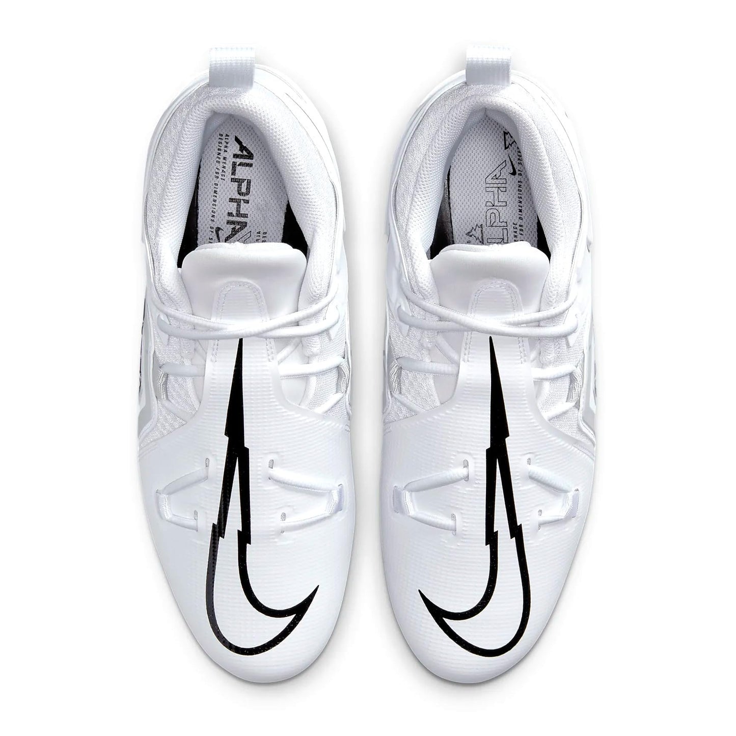 Nike Men's Alpha Menace Pro 3 Mid Football Cleat Size 9.5 (White)