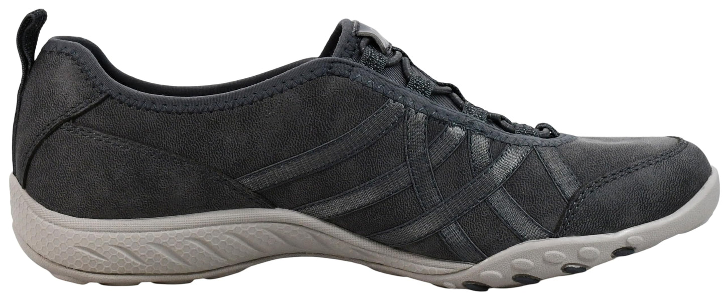 Skechers Women's Breathe Easy Days End Shoes, Charcoal, 8.5