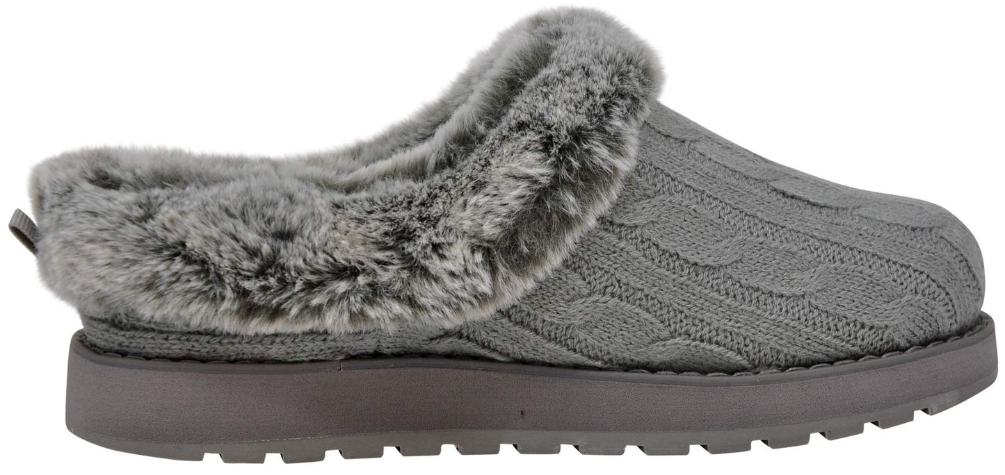 Skechers womens Keepsakes - Ice Angel Slipper, Grey, 8 Wide US