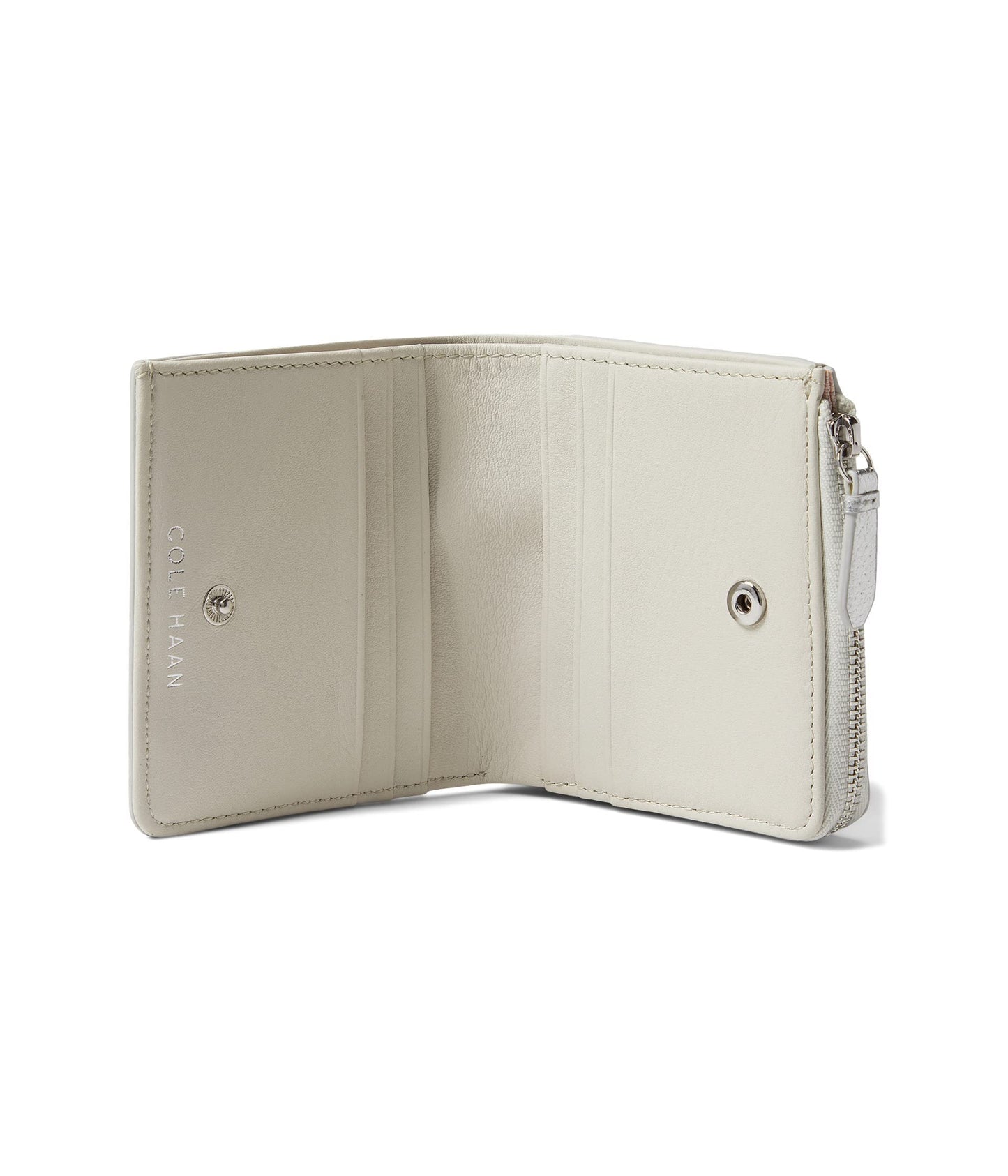 Cole Haan Vartan Card Case Silver One Size