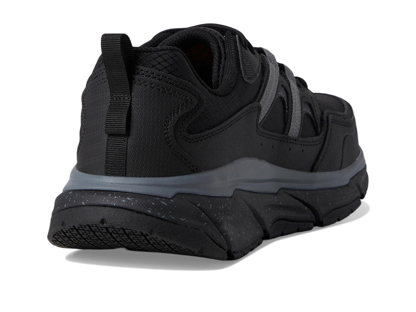 Skechers Work D'Lux Journey Comp Toe Sneaker, Black/Grey, 7
