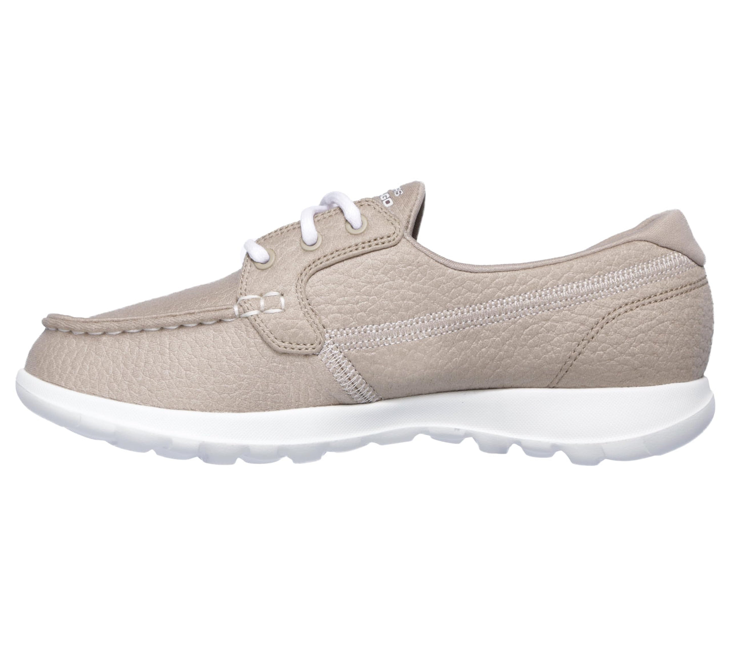 Skechers Performance Women's GO Walk Lite-Eclipse Boat Shoe,natural,9 M US
