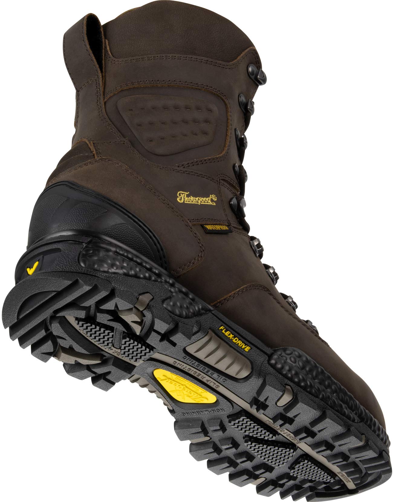 Thorogood Infinity FD Series 9” Waterproof Hunting and Hiking Boots for Men with Full-Grain Leather, 400g Insulation, and Anti-Fatigue Traction Outsole, Drakar - 12 W US