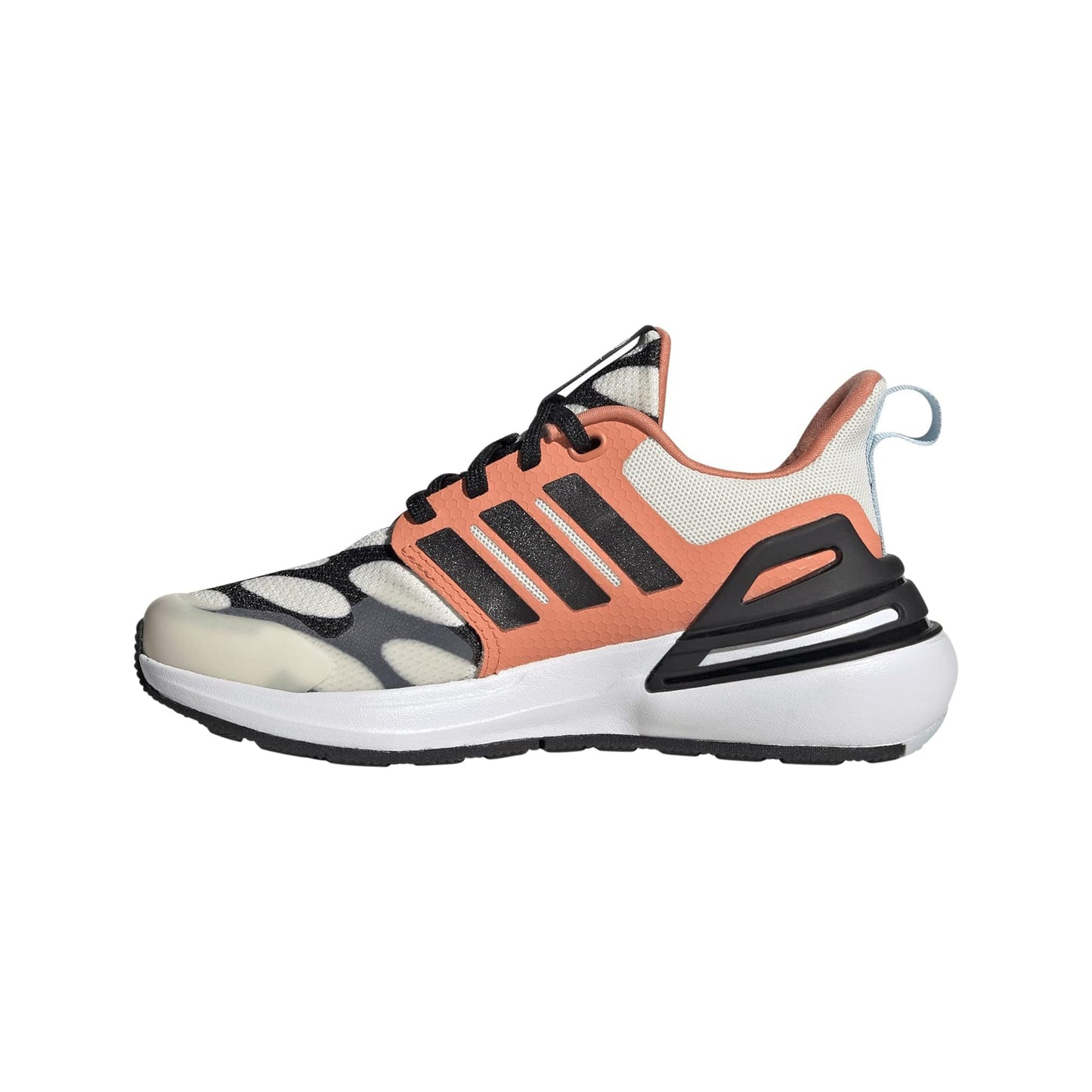 adidas Boy's RapidaSport Marimekko (Little Kid/Big Kid) Cloud White/Black/Semi Coral 6.5 Big Kid M