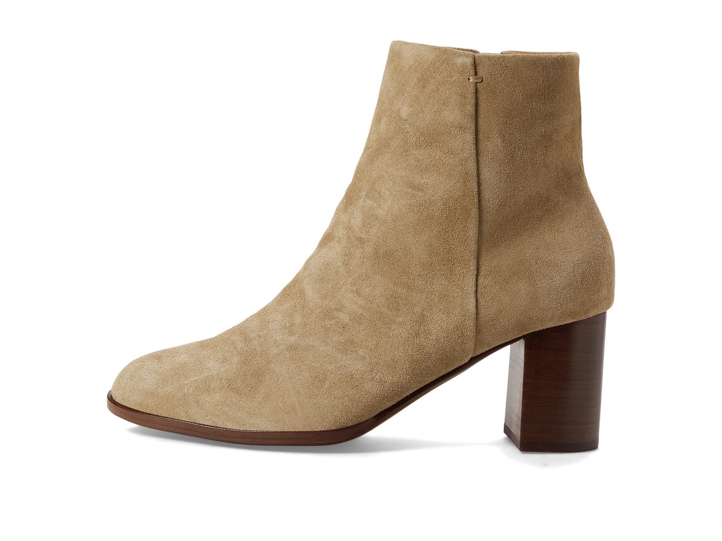 Madewell Penny Y Seam Boot-Suede Walnut Shell 10 M
