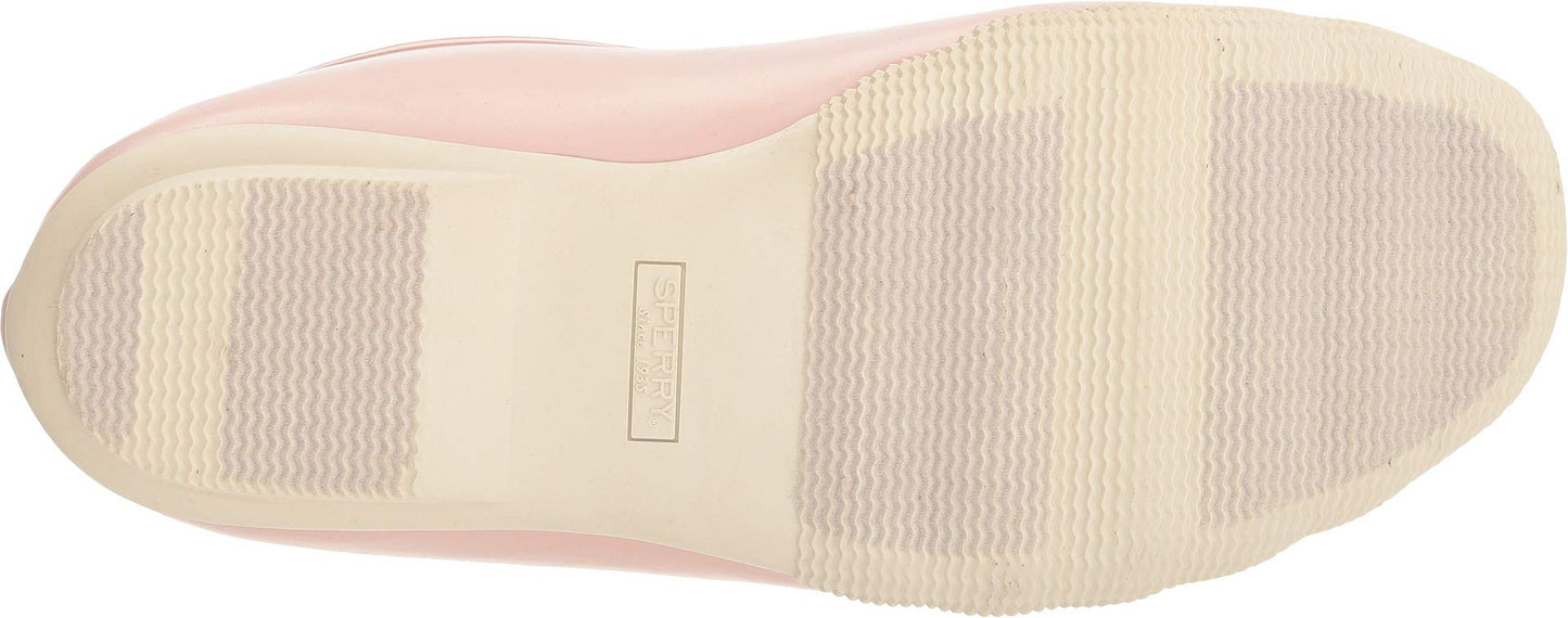 Sperry Women's Saltwater Wool Embossed Rain Boot, Rose Dust, 6.5 M US