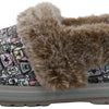 Skechers Women's Bobs Too Cozy- Snuggle Rovers Slipper Taupe/Multi 11
