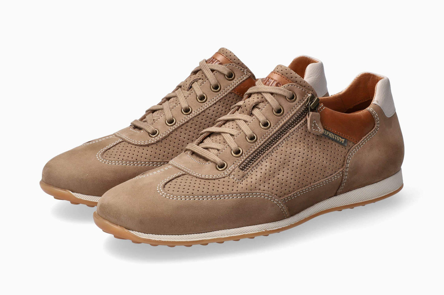 Mephisto Men's Leon Sneakers Taupe 9 M US