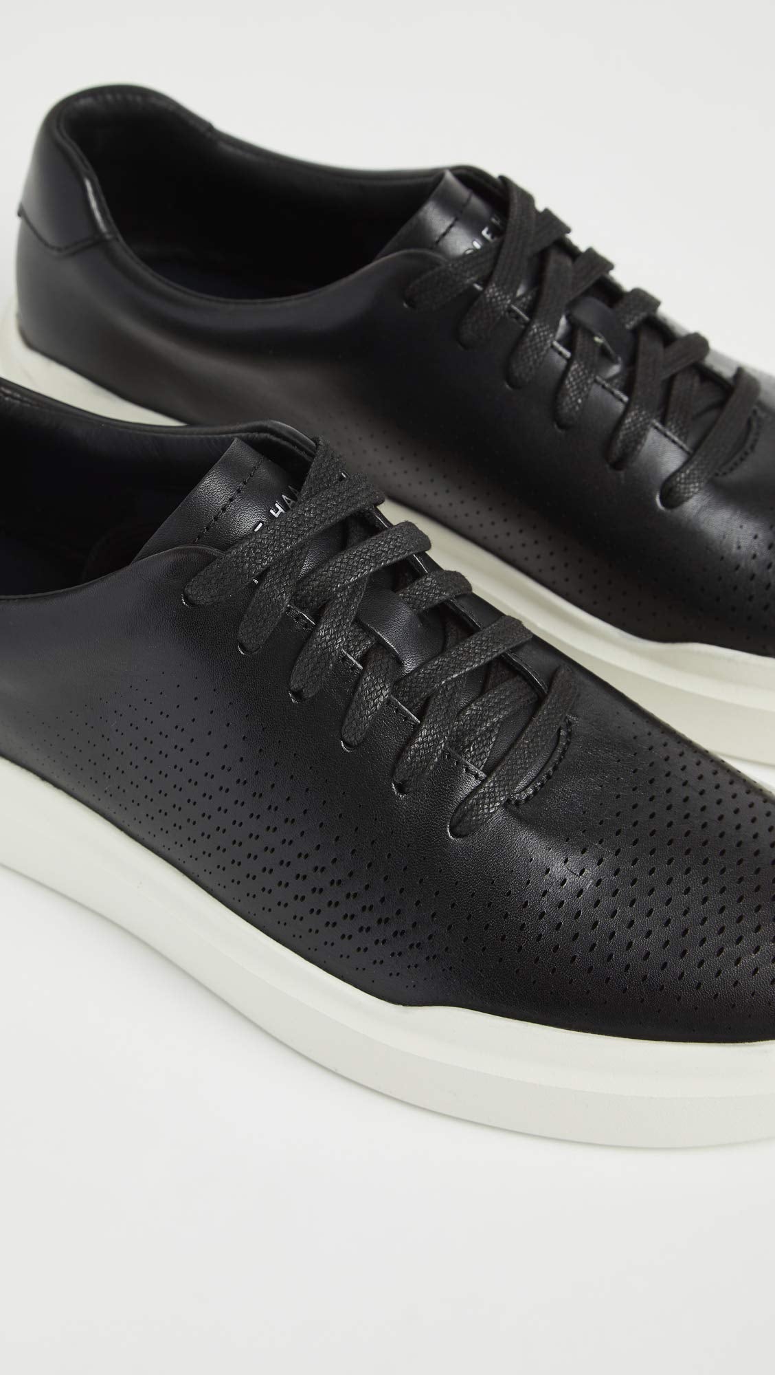 Cole Haan Grandpro Rally Canvas T-Toe Black/Optic White 10 B (M)