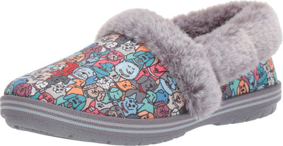 Skechers BOBS Women's Too Cozy - Pooch parade Shoe, Multi, 7 M US