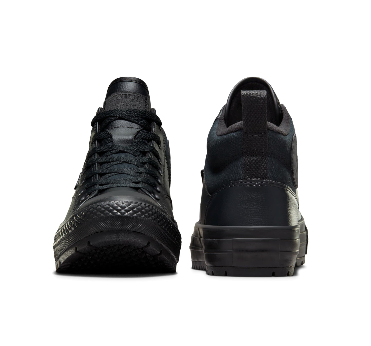 Converse, Unisex, Chuck Taylor All Star Malden Street Mid Top Boots, Black/Black/Black, Men's 6.5, Women's 8.5, Medium