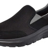 Skechers Men's Skechers Men's Flex Advantage Slip Resistant Sr Mcallen Slip on Work Shoe, Black/Charcoal, 8