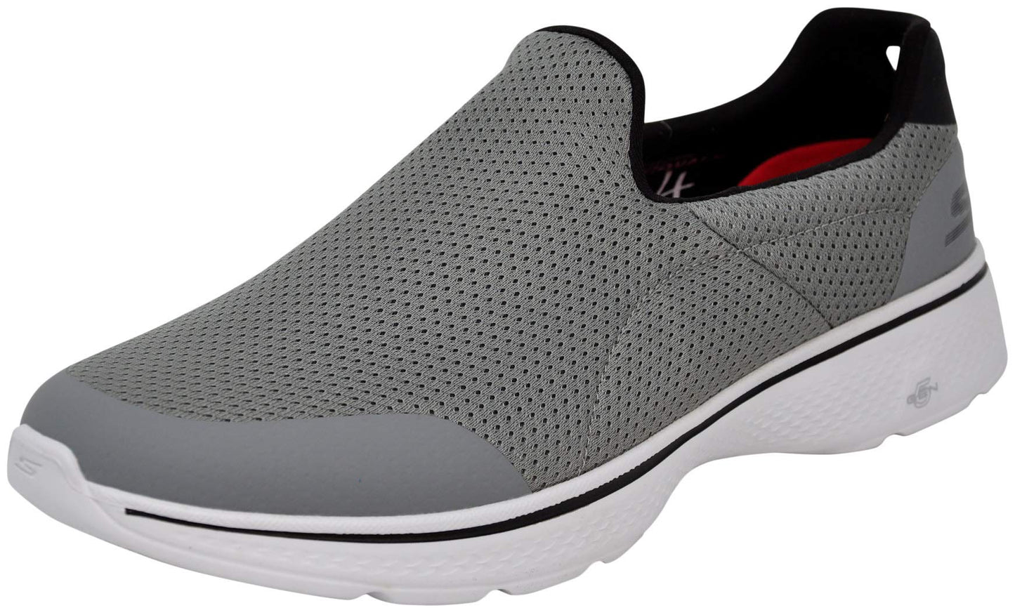Skechers Men's Go Walk 4 Incredible Walking Shoe, Light Grey, 14 M US