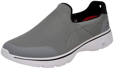 Skechers Men's Go Walk 4 Incredible Walking Shoe, Light Grey, 14 M US